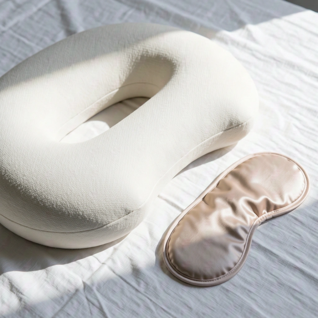 Schlafzubehör Symbol für Wohlbefinden